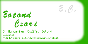 botond csori business card